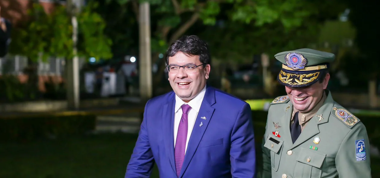 Rafael Fonteles e coronel Scheiwann Lopes