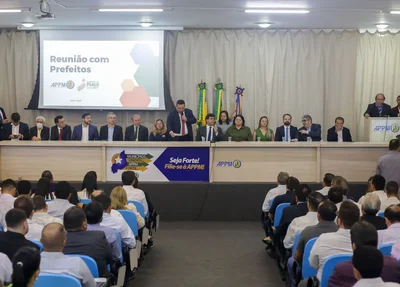 Reunião do governador Rafael Fonteles com prefeitos na APPM