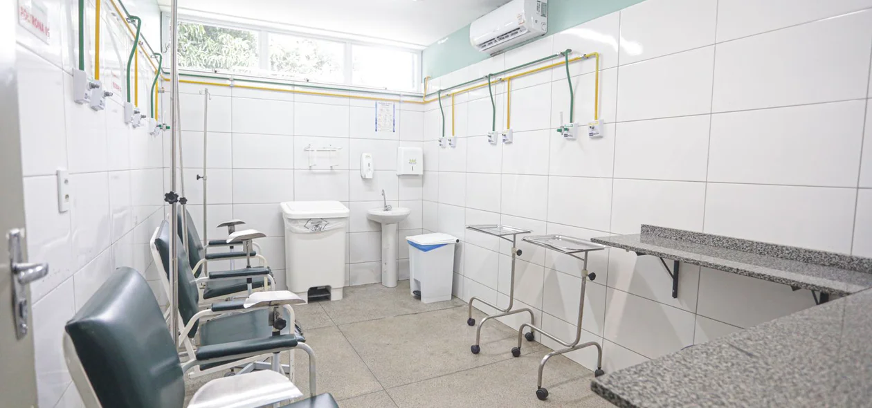 Sala de atendimento dos pacientes