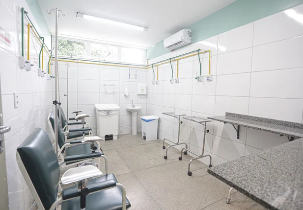 Sala de atendimento dos pacientes