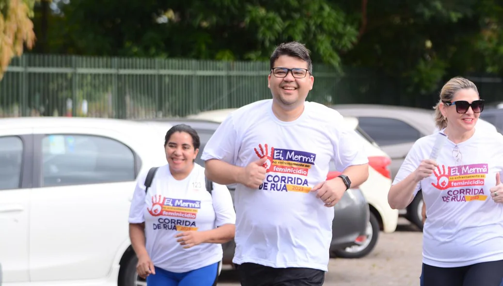 Secretário de Segurança Pública do Piauí, Chico Lucas, também participou da corrida