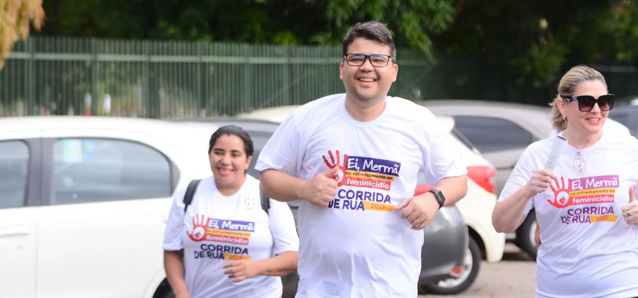 Secretário de Segurança Pública do Piauí, Chico Lucas, também participou da corrida
