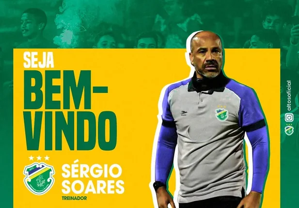 Sérgio Soares é anunciado com novo técnico do Altos