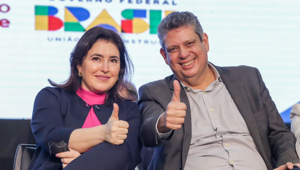Simone Tebet e Márcio Macêdo