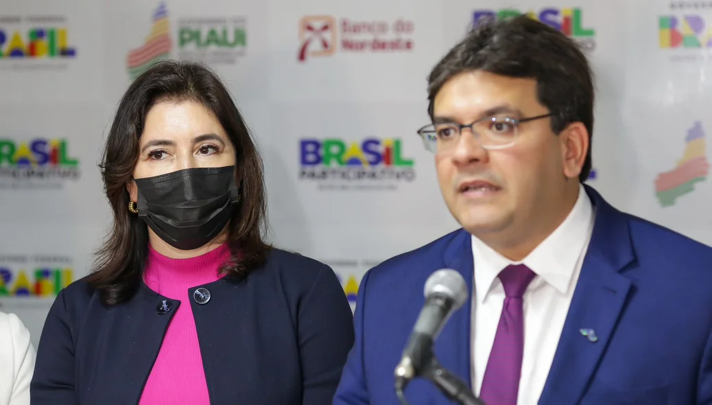Simone Tebet e Rafael Fonteles
