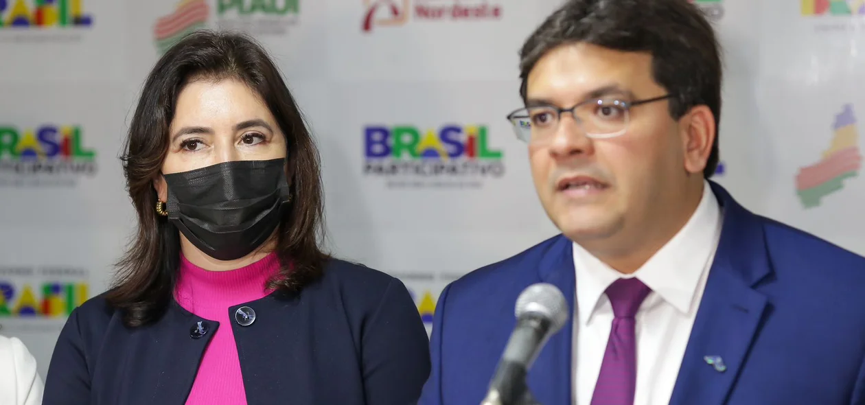 Simone Tebet e Rafael Fonteles