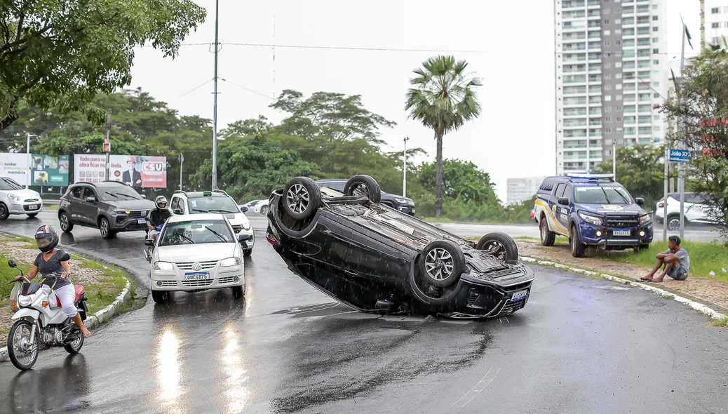 Trânsito ficou lento na região