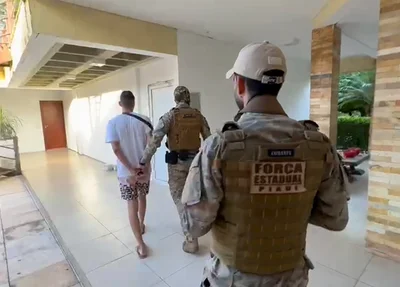Um dos alvos preso na operação deflagrada nesta quarta-feira
