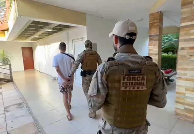 Um dos alvos preso na operação deflagrada nesta quarta-feira