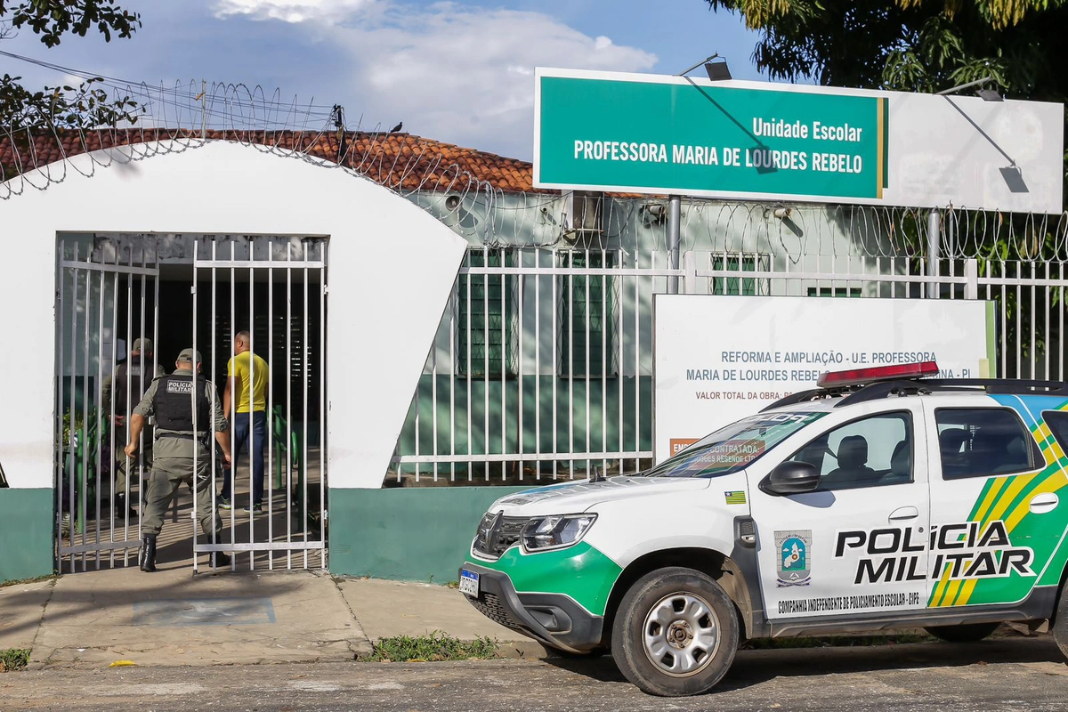 Uma guarnição da Companhia Independente de Policiamento Escolar atendeu a ocorrência
