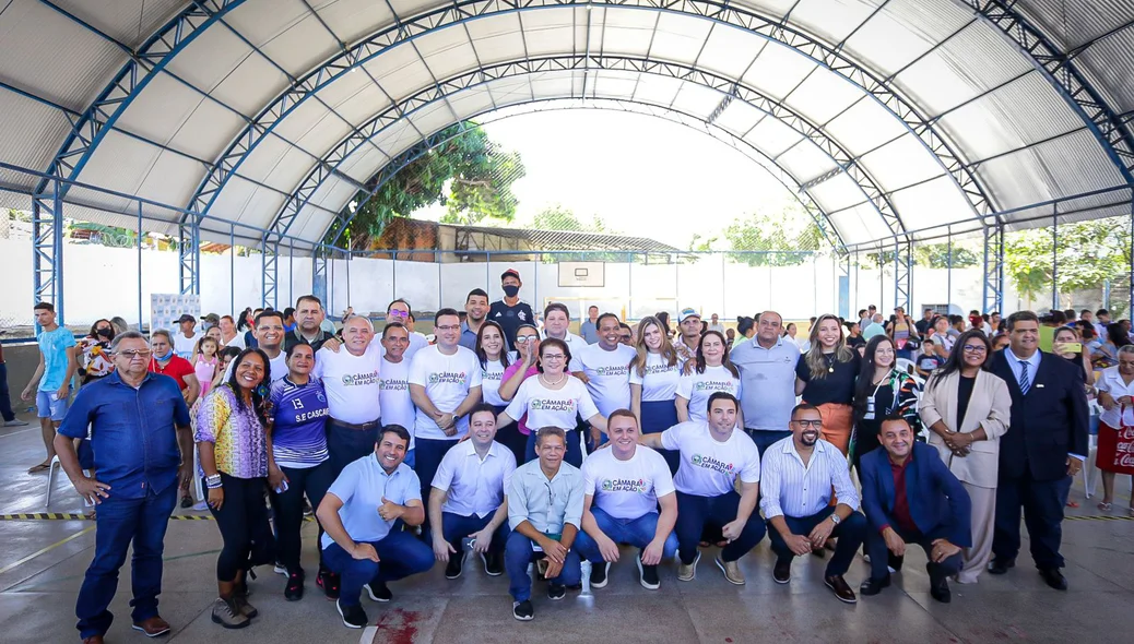 Vereadores que prestigiaram a segunda edição do Câmara em Ação