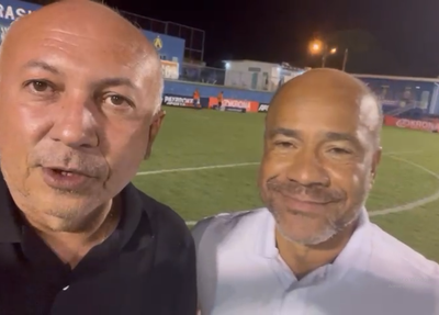 Warton Lacerda (presidente do Altos) e Sérgio Soares (técnico do Jacaré)