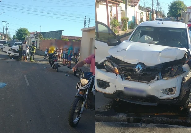 Acidente entre carros na zona sudeste de Teresina
