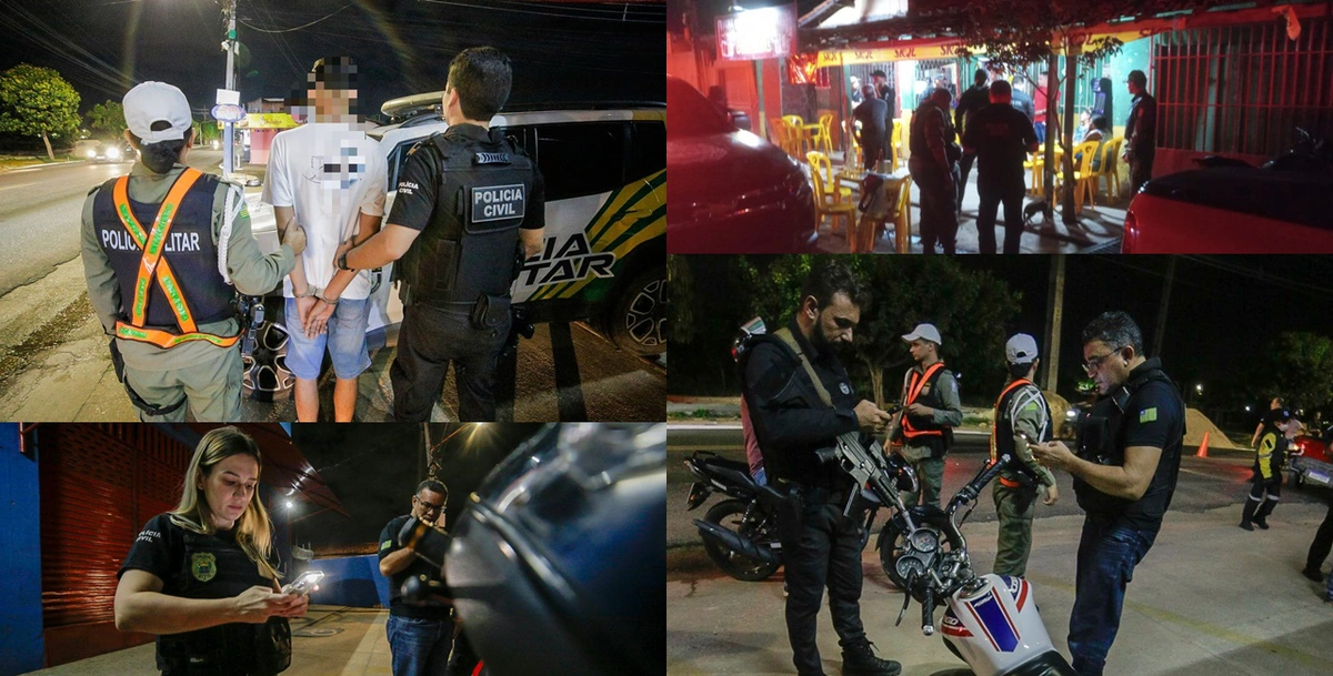 Ações durante blitzen da Operação Teresina Segura
