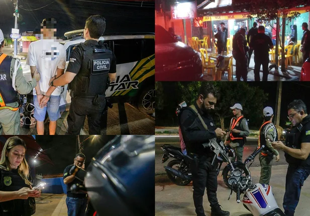 Ações durante blitzen da Operação Teresina Segura