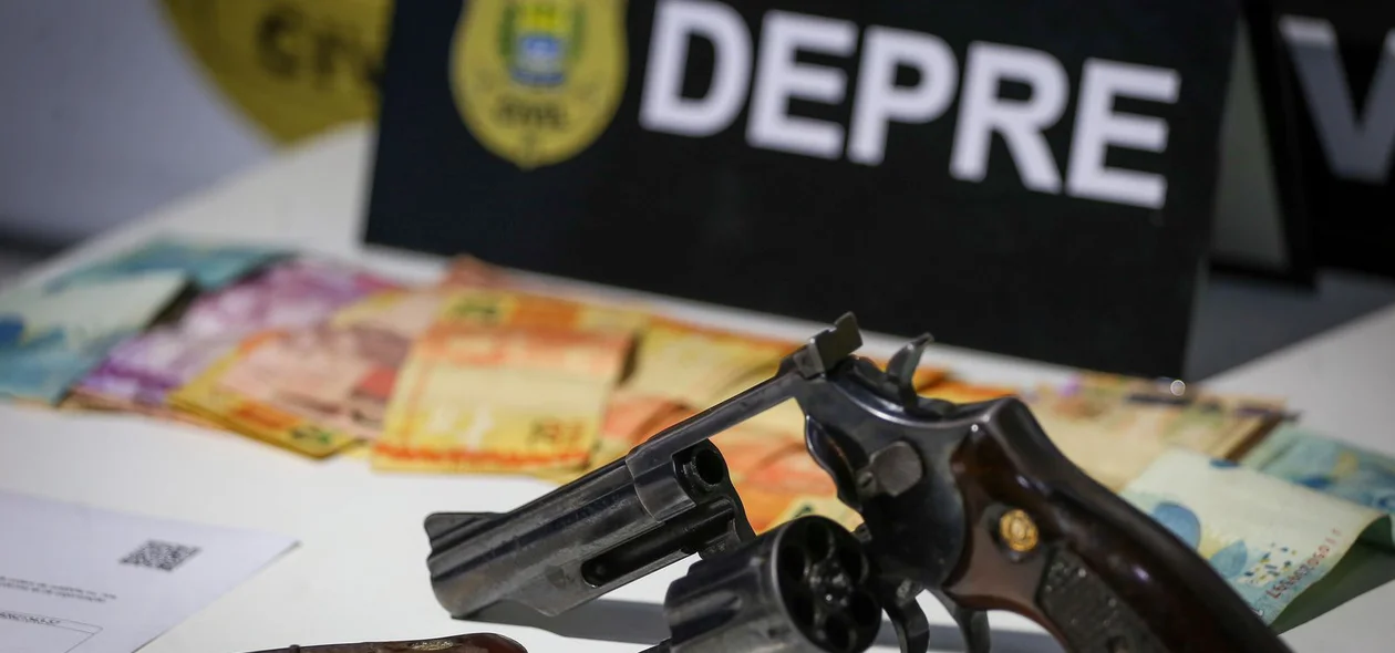 Arma de fogo apreendida na Operação H2O