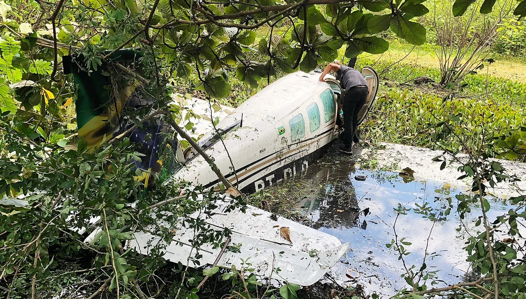 Avião caiu na zona norte de Teresina