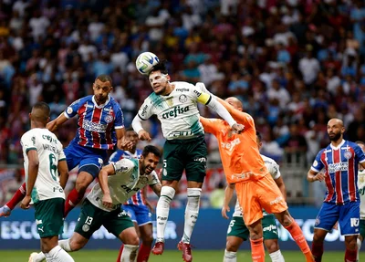 Bahia venceu o Palmeiras por 1 a 0 na Fonte Nova