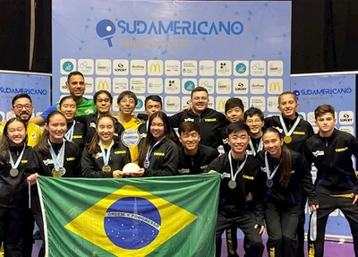 Brasil conquista 21 medalhas no Sul-Americano de Tênis de Mesa