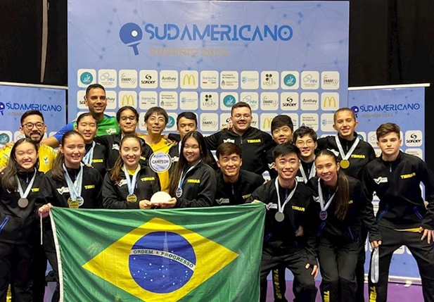 Brasil conquista 21 medalhas no Sul-Americano de Tênis de Mesa