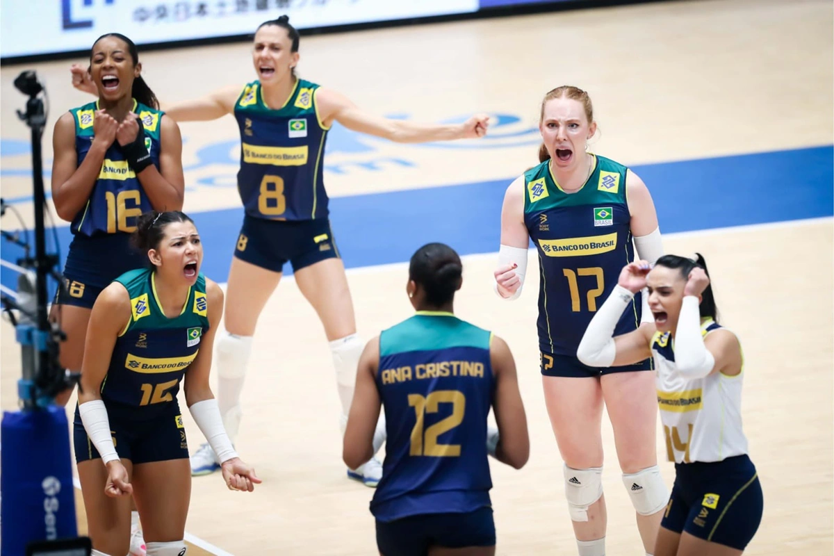 Brasil vence por 3 sets a 0 a Holanda na Liga das Nações