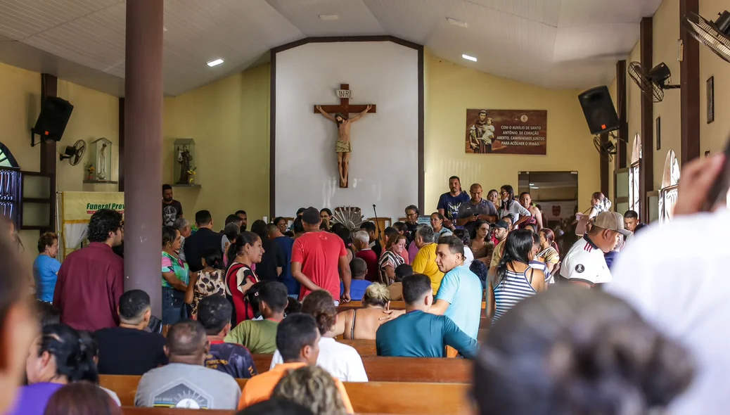 Capela Santo Antônio De Pádua, onde ocorreu o velório das vítimas do duplo homicídio em Luís Correia