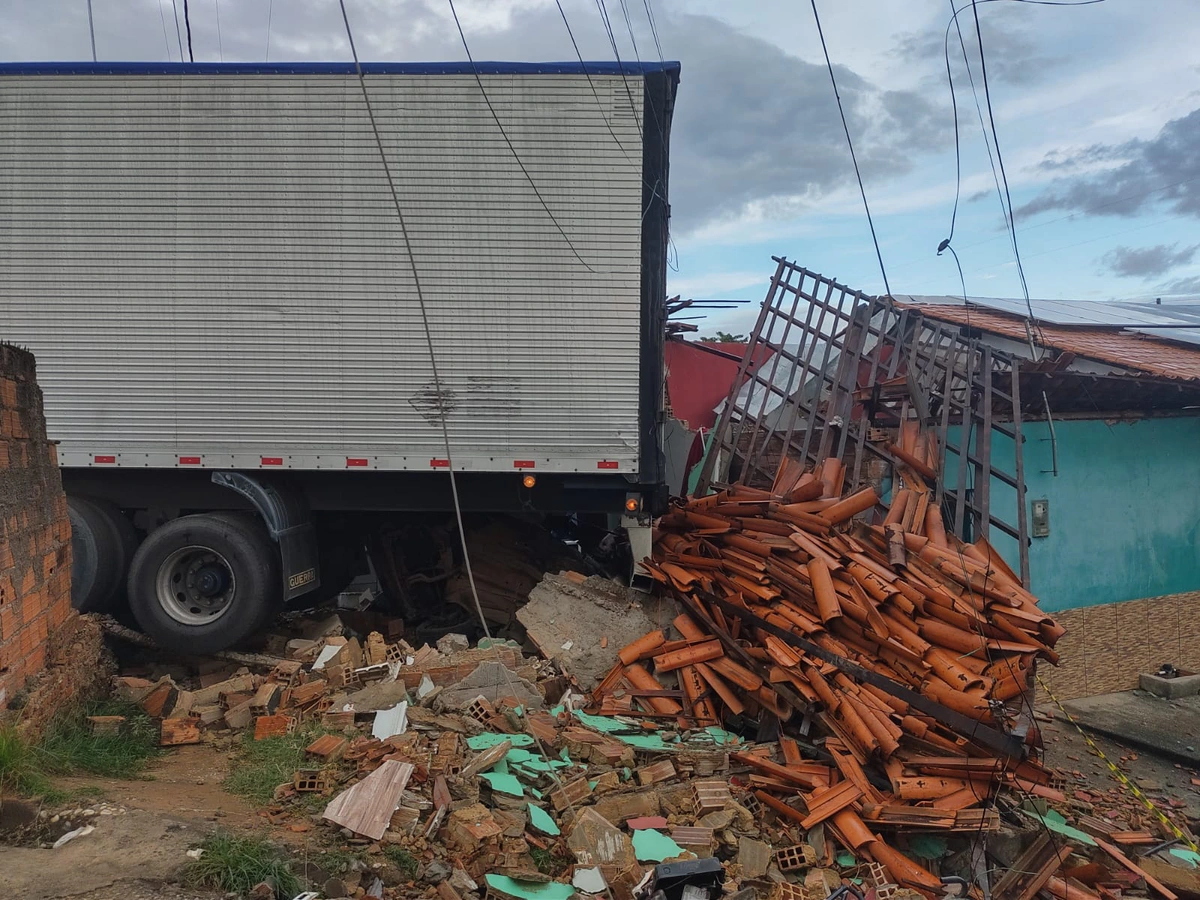 Casa ficou destruída na Tabuleta