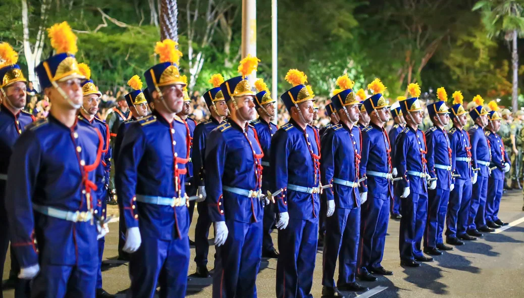 Cerimônia de comemoração ao aniversário da Polícia Militar