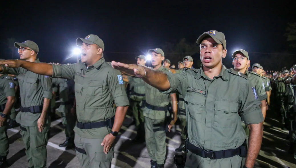 Cerimônia de formatura dos soldados da Polícia Militar do Piauí