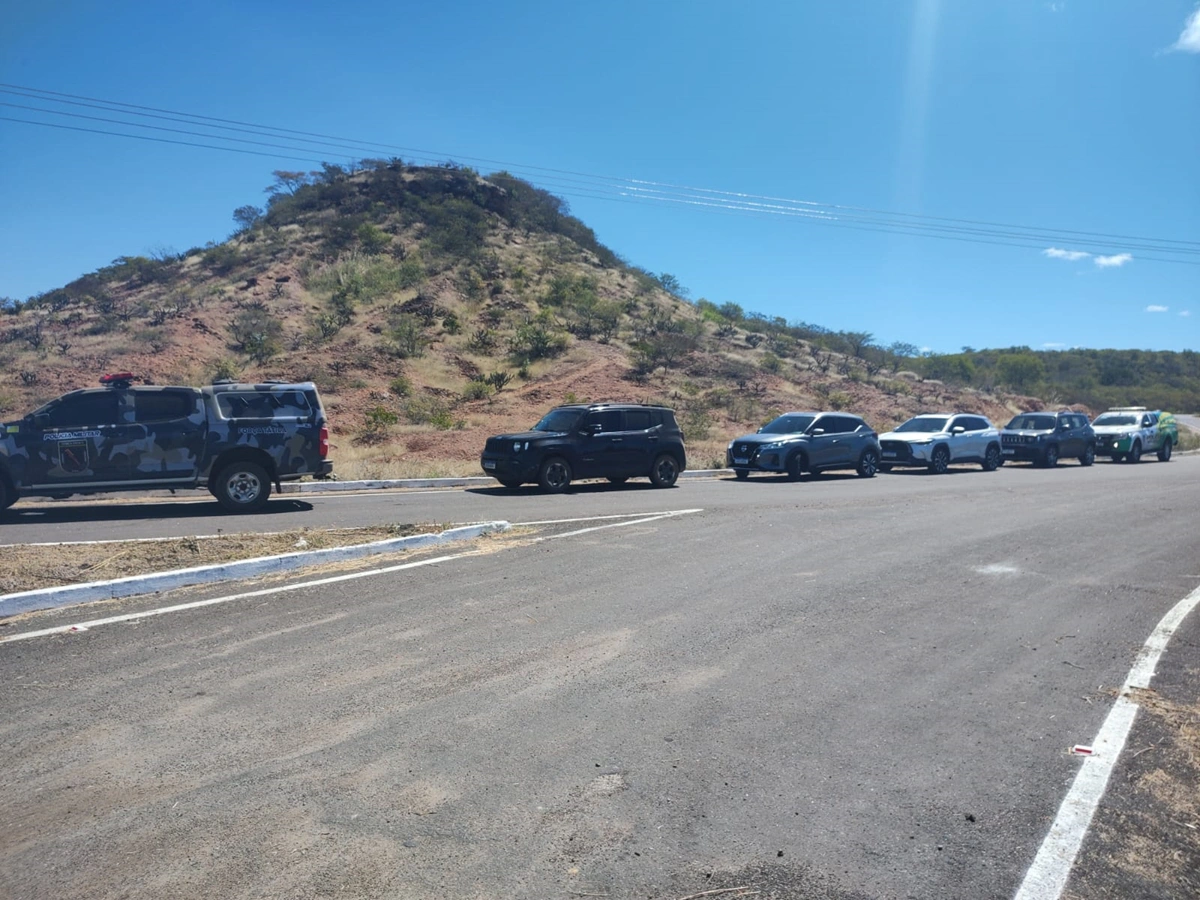 Cinco carros foram apreendidos