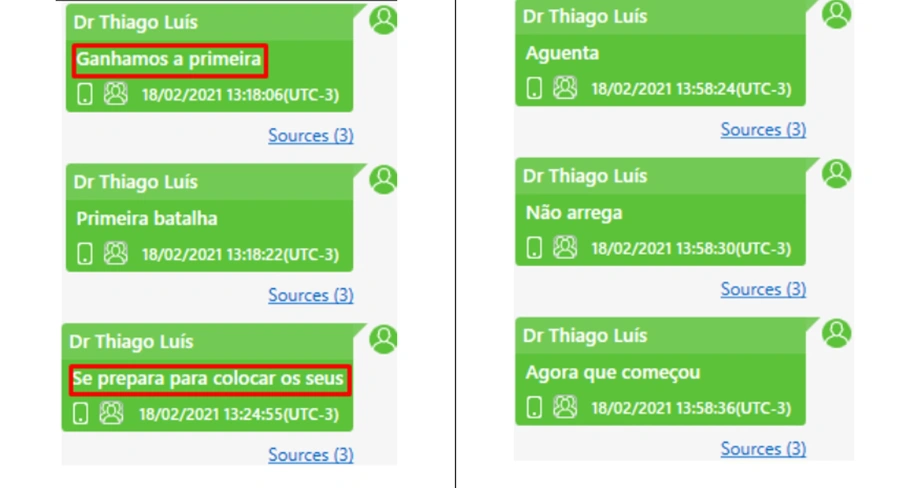 Conversas do dia 18/02/21