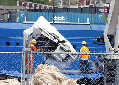 Destroços do submarino