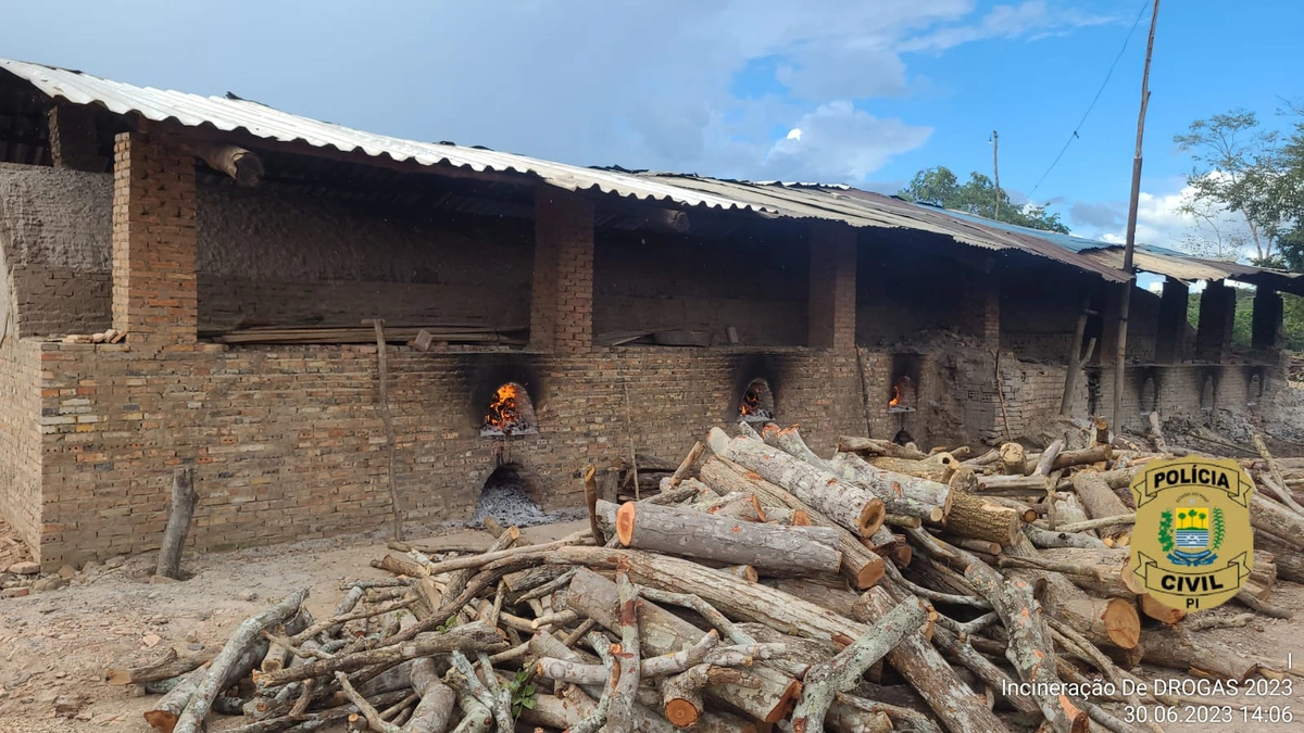 Drogas foram incineradas em um forno com temperatura de 1000°C