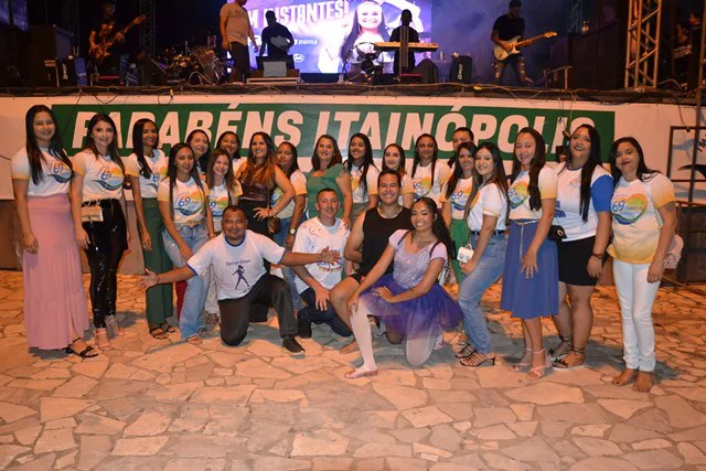 Equipe da Assistência Social que coordenou apresentações