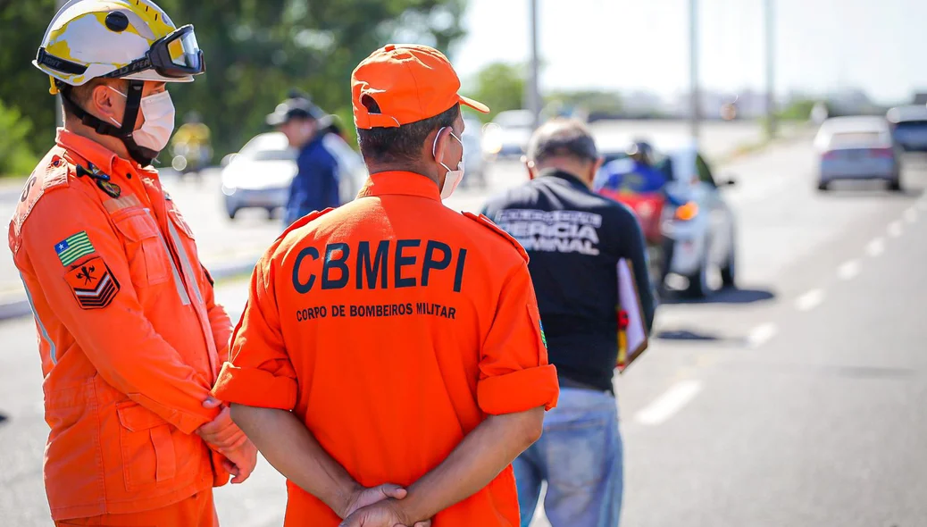 Equipe do Corpo de Bombeiros Militar