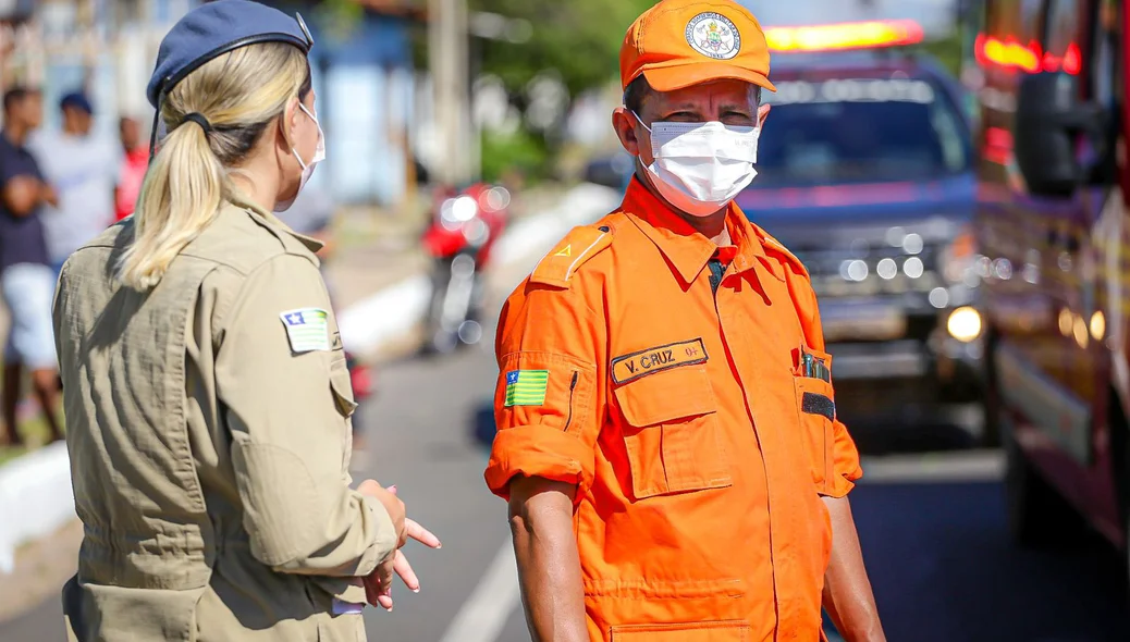 Equipe do Corpo de Bombeiros