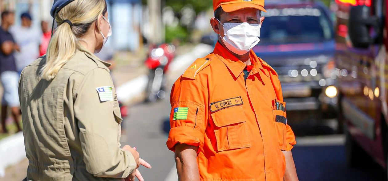 Equipe do Corpo de Bombeiros