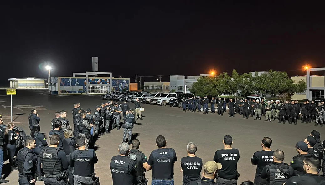 Equipes organizaram grande aparato para a operação