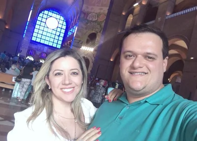 Erica Coelho e o marido Everton Lima