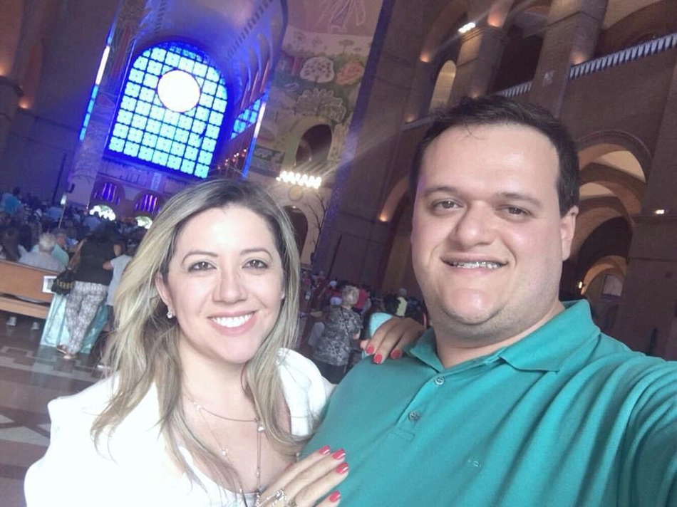 Erica Coelho e o marido Everton Lima