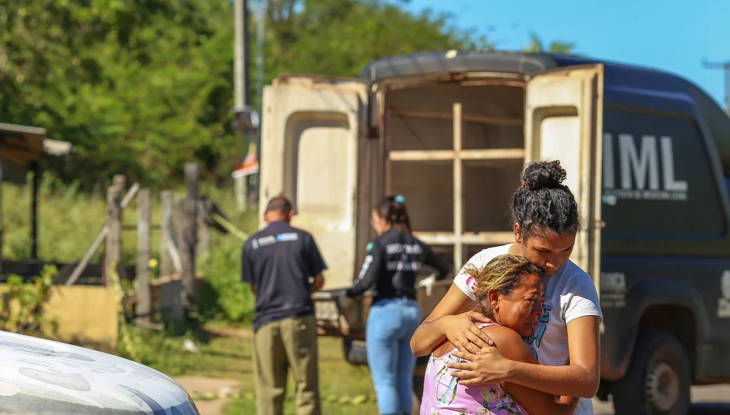 Familiares da vítima