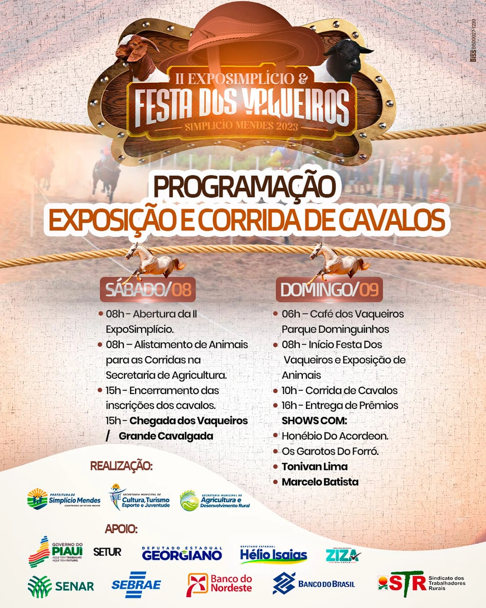 Festa dos Vaqueiros e II Exposimplício