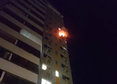 Fogo atinge apartamento na zona leste de Teresina