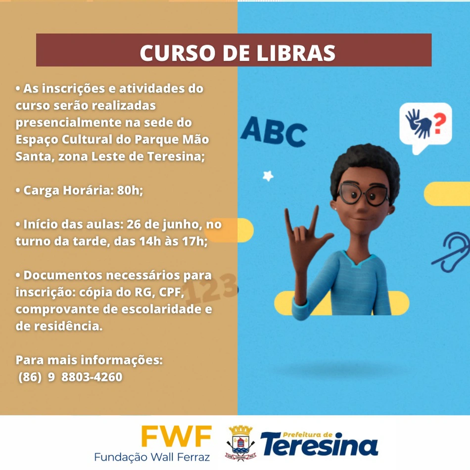 Fundação Wall Ferraz está com inscrições abertas para cursos gratuitos nas zonas leste, norte e sudeste