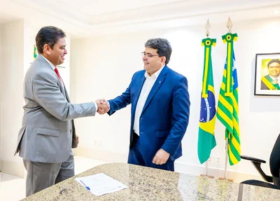 Governador Rafael Fonteles e Cleandro Moura