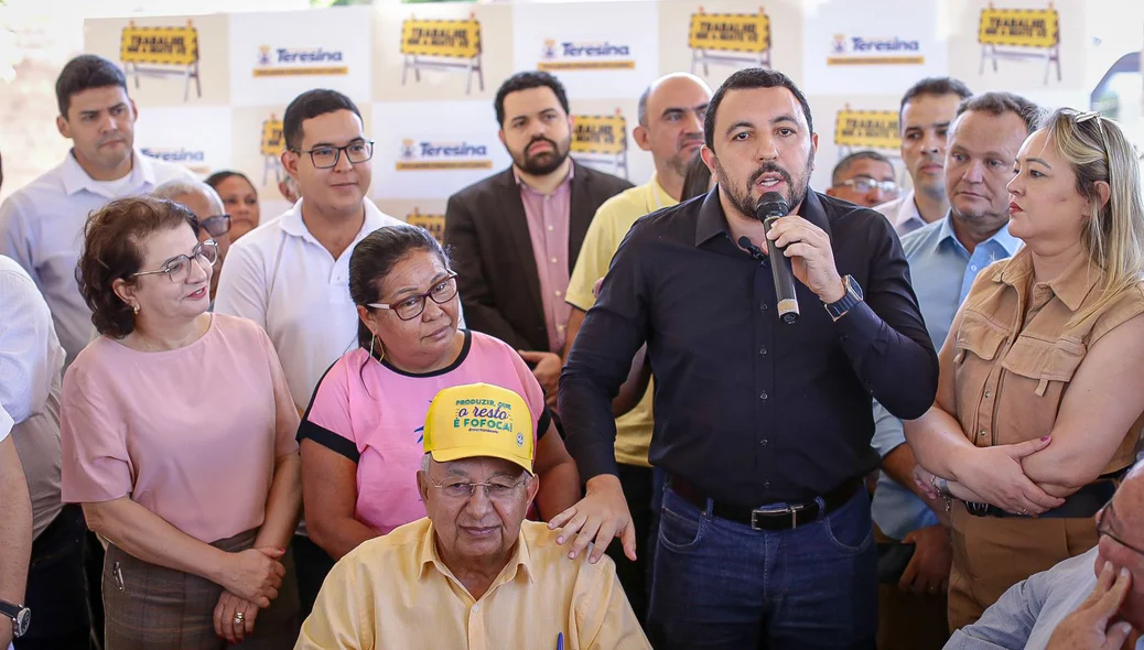 João Duarte durante seu pronunciamento