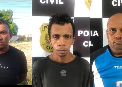 José Terto; Jhones Pires e Erisvan da Costa