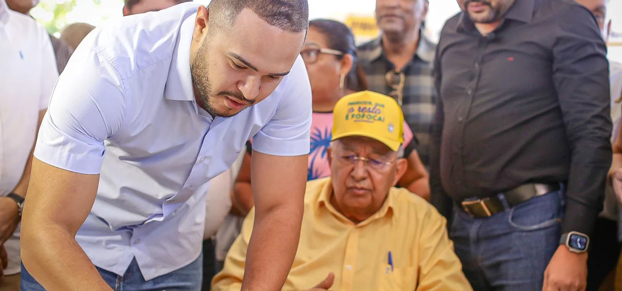 Juca Alves assina ordem de serviço para execução da obra