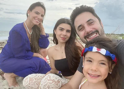 Juliana Concesso; Giovanna Concesso; Arcedino Concesso e Nicole Concesso