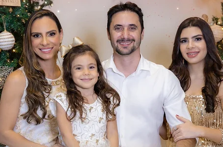 Juliana Concesso; Nicole Concesso; Arcedino Concesso e Giovanna Concesso